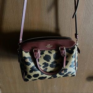 Coach crossbody bag cheetah print